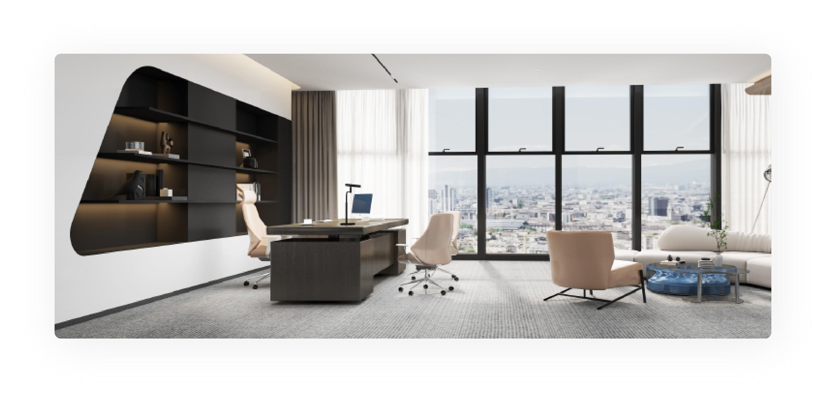 BrainCo 办公环境场景 - 团队协作 / BrainCo Office Environment - Team Collaboration